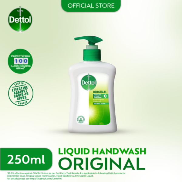 Dettol Antibacterial Liquid Handwash, Original - 250ml