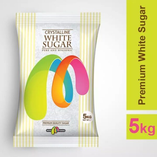 Moiz Foods Premium Crystalline White Sugar - 5KG