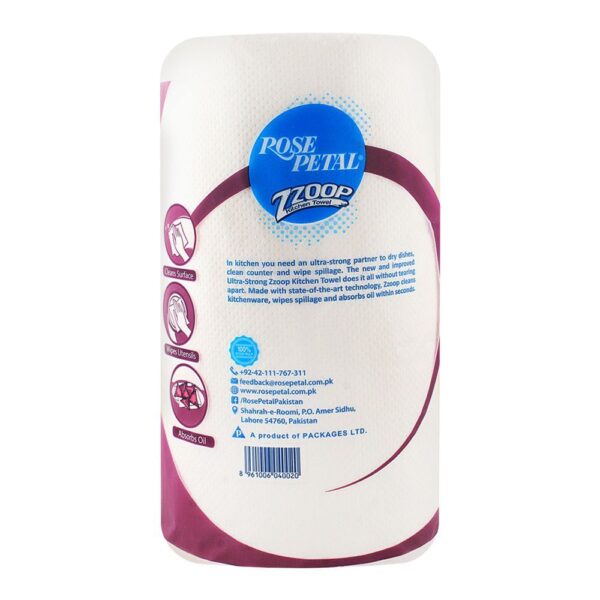 Rose Petal Zzoop Kitchen Towel Tissue Roll - Image 2